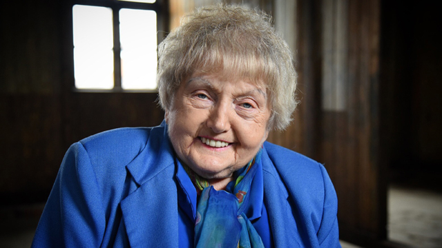 Eva Kor at Auschwitz